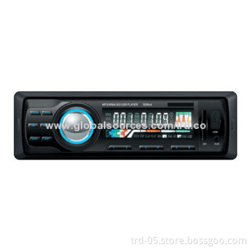 Car MP3, 1 DIN Deck-less USB/SD Auto-radio, 4x50W Output, FM/AM, 4-RCA Output, Supports MP3/WMA, ID3